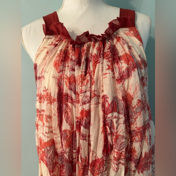 Free People Jungle Toille Maxi Dress in Tea Large NWT - Picture 13 of 14